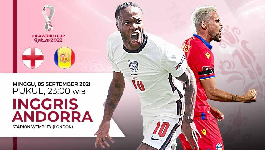 Pertandingan antara Inggris vs Andorra (Kualifikasi PD Eropa).