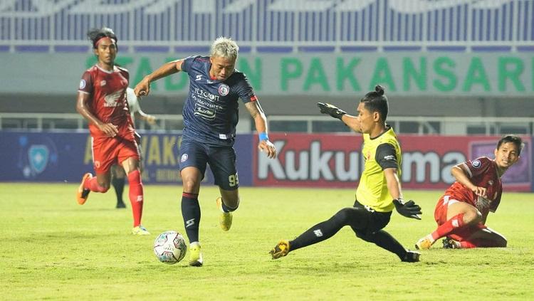 Pertandingan BRI Liga 1 2021-2022 antara PSM Makassar vs Arema FC pada Minggu (05/09/21). - INDOSPORT