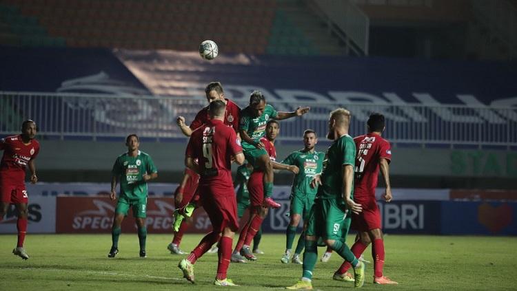 Pertandingan Liga 1 antara PSS Sleman kontra Persija Jakarta, Minggu (05/09/21). - INDOSPORT