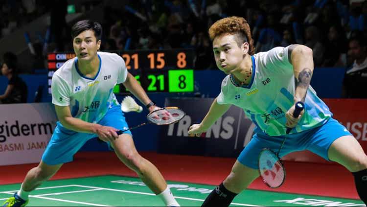 Ganda putra Chinese Taipei, Lu Ching Yao menduga strateginya sudah terbaca Indonesia usai mendapatkan perlawanan ketat dari Leo/Daniel di Indonesia Masters 2021 - INDOSPORT