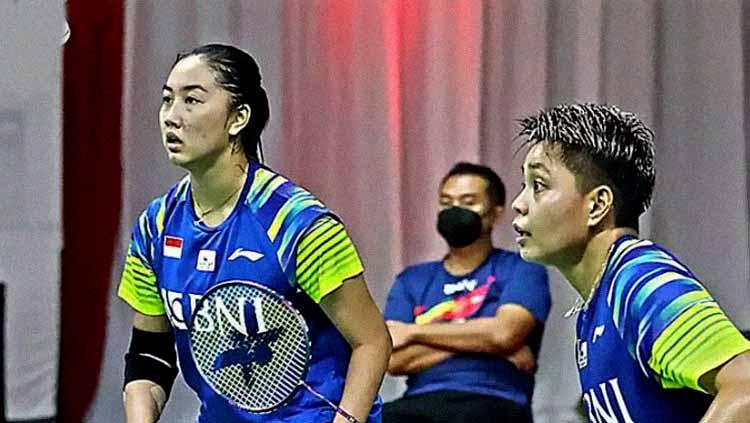 Febby Valencia yang dipasangkan dengan Apriyani Rahayu pada simulasi PBSI