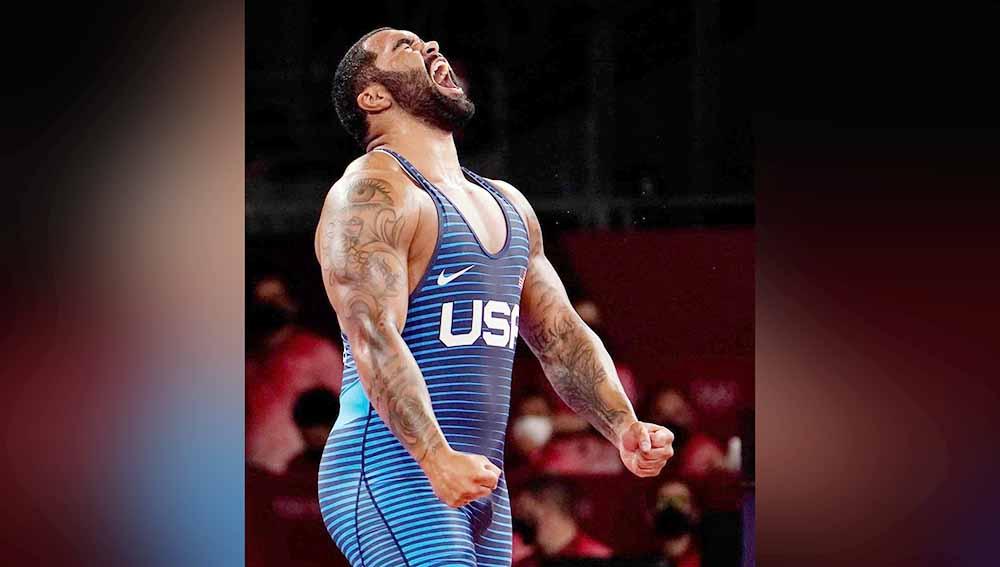 Gable Steveson, pegulat asal Amerika Serikat. - INDOSPORT