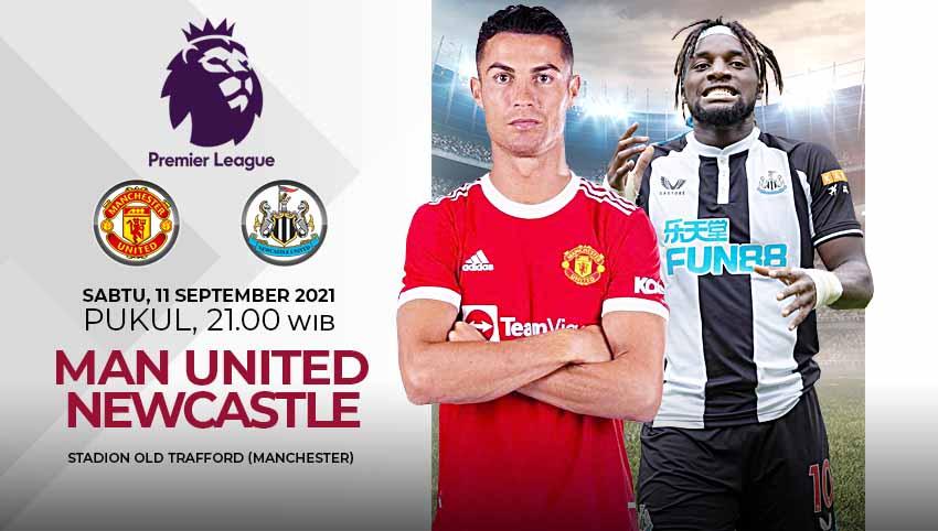 Pertandingan antara Manchester United vs Newcastle United (Liga Inggris).