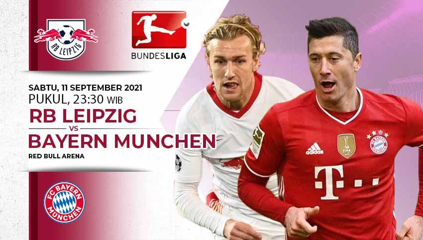 Berikut prediksi pertandingan pekan keempat Bundesliga Jerman antara RB Leipzig vs Bayern Munchen yang dimainkan di Red Bull Arena, Sabtu (11/09/21) malam WIB. - INDOSPORT