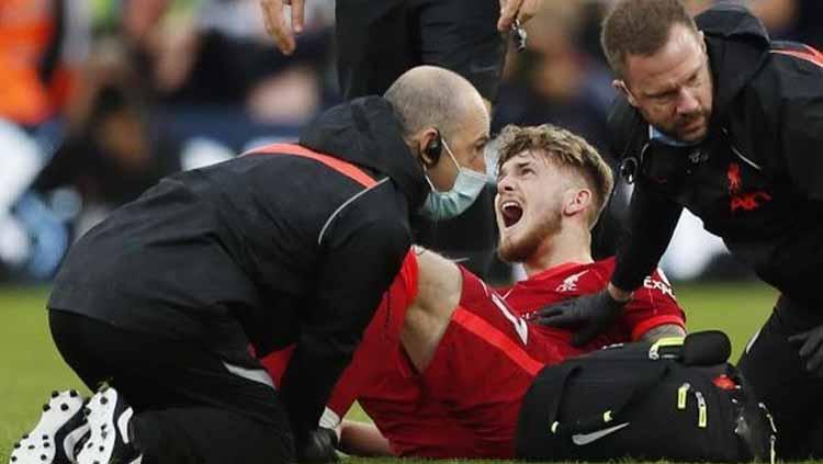 Harvey Elliott cedera saat lawan Leeds