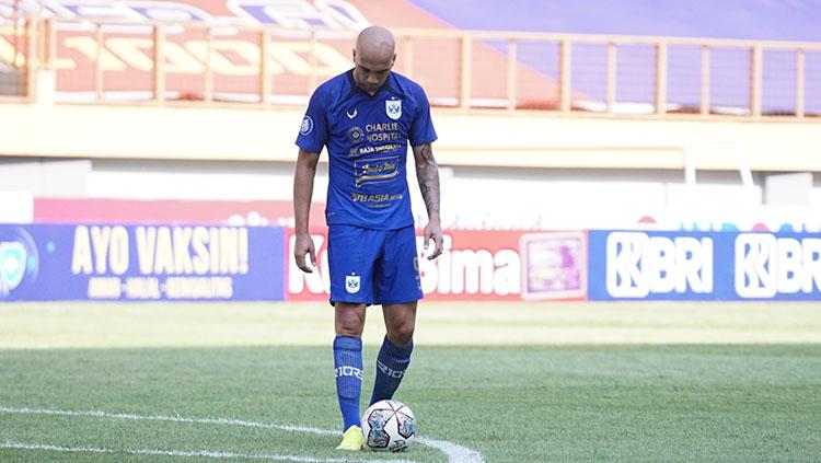 PSIS tak menjaminBruno Silva jadi starter saat lawan Arema FC pada laga Liga 1 di Stadion Madya Senayan, Sabtu (25/09/21).