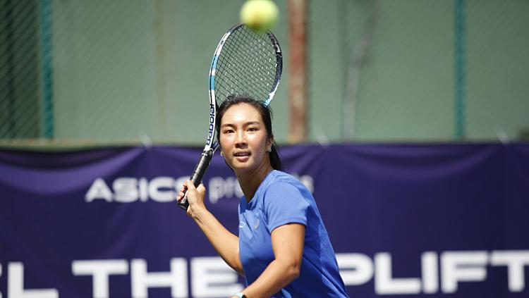 Petenis Indonesia, Aldila Sutjiadi. Foto: Herry Ibrahim/INDOSPORT. - INDOSPORT