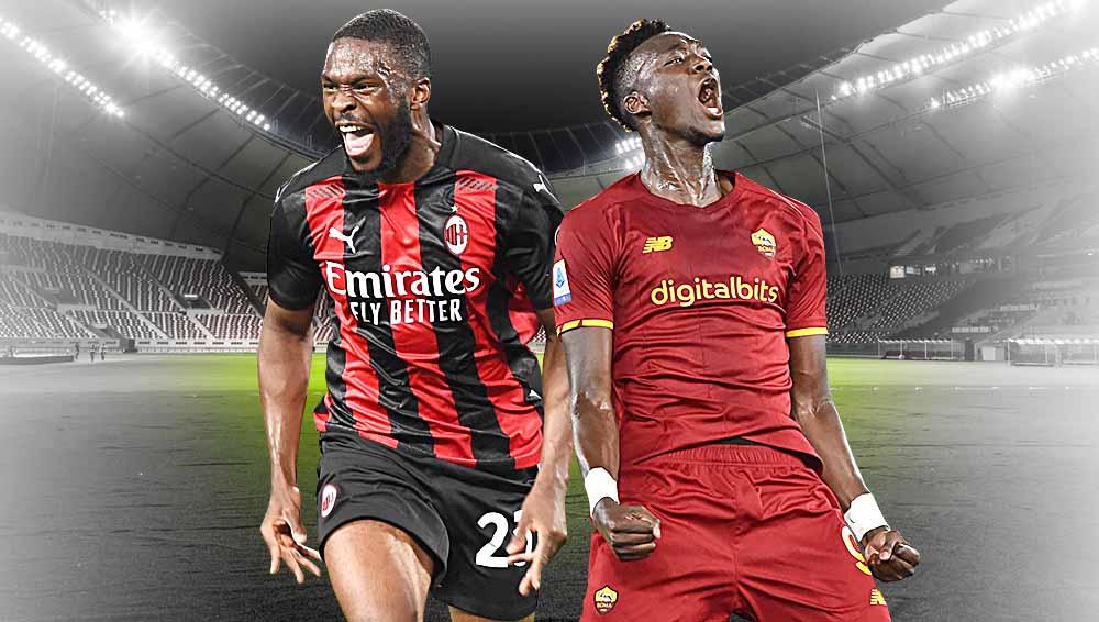 Mantan 'Chelsea Loan Army' yang kini telah dipermanenkan AC Milan dan AS Roma, Fikayo Tomori dan Tammy Abraham.