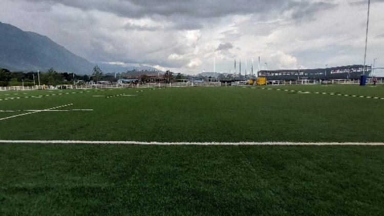 Venue pertandingan cabang olahraga rugby yang berlokasi di Kawasan AURI, Sentani, Kabupaten Jayapura baru saja diresmikan oleh Gubernur Papua, Lukas Enembe. - INDOSPORT