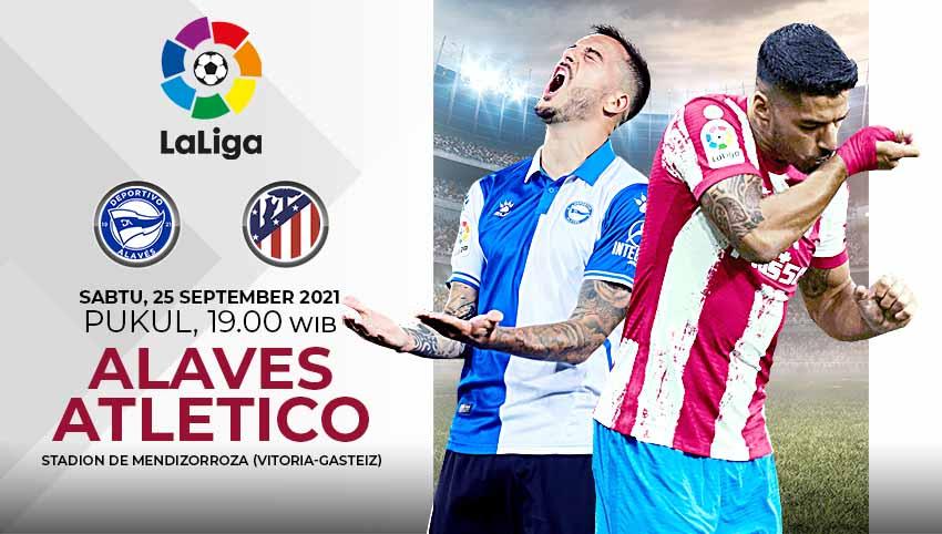 Pertandingan antara Deportivo Alaves vs Atletico Madrid (LaLiga).