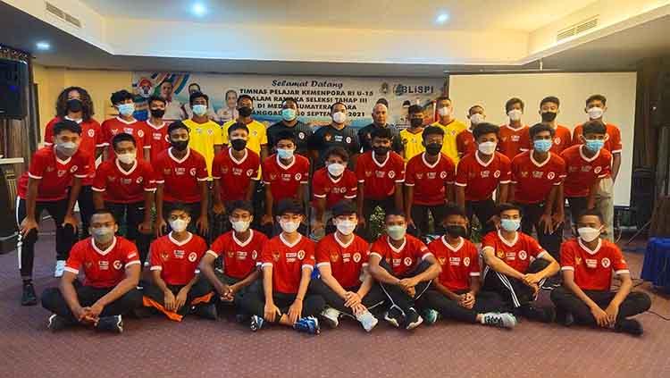 Calon pemain Timnas Pelajar U-15.