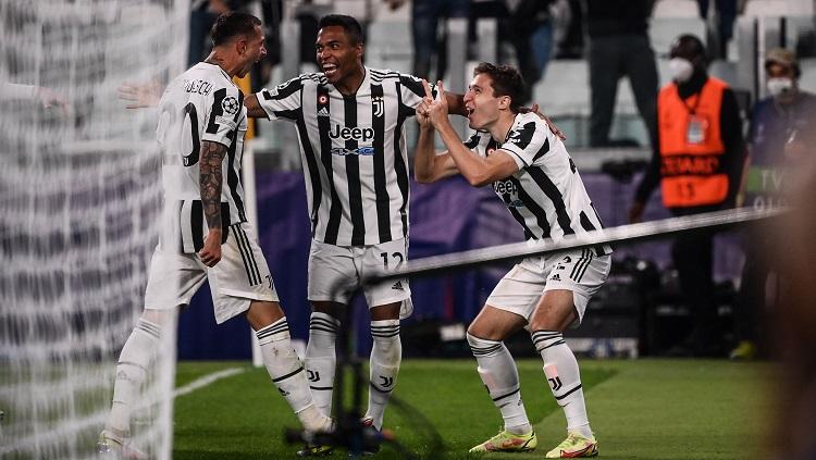 Selebrasi gol Federico Chiesa di laga Liga Champions Juventus vs Chelsea Copyright: Twitter @ChampionsLeague