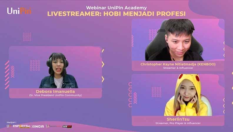 Dua sosok pegiat game eSports di Indonesia, RRQ Kenboo dan Sherlin Tsu berbagi pengalaman berkarir jadi seorang live streamer. - INDOSPORT