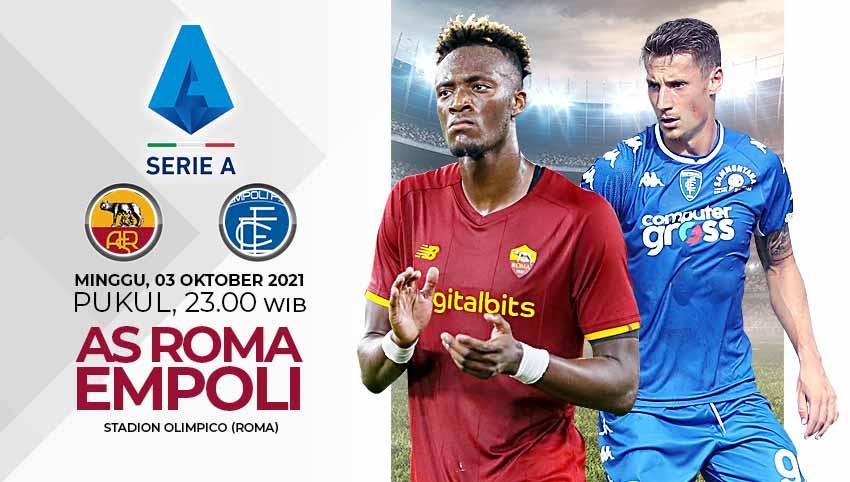 Pertandingan antara AS Roma vs Empoli (Serie A Italia).