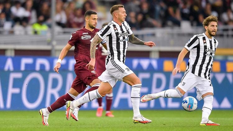 Berikut hasil pertandingan pekan ke-7 Liga Italia 2021/22 di mana Juventus berhasil meraih kemenangan tipis 0-1 atas Torino dalam laga bertajuk Derby Turin. - INDOSPORT