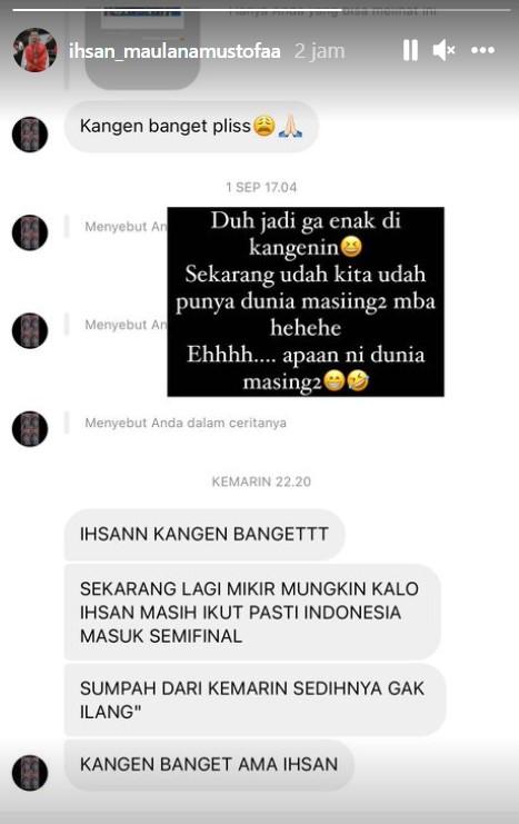 Ihsan Maulana Mustofa dirindukan netizen. Copyright: Instagram/Ihsan Maulana