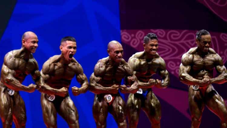 Binaraga Kelas 70 Kilogram PON XX Papua di Auditorium Universitas Cenderawasih, Jayapura, Papua, Senin (4/10/2021)