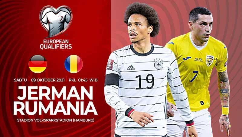 Link Live Streaming Kualifikasi Piala Dunia 2022 zona Eropa antara Jerman vs Rumania. - INDOSPORT