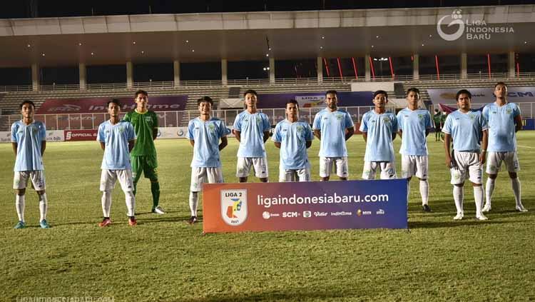 Skuad Perserang sebelum tanding melawan Dewa United