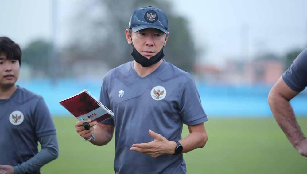 Pelatih Timnas Indonesia, Shin Tae-yong terus menggeber persiapan Timnas Indonesia U-23 untuk tampil di Kualifikasi Piala Asia U-23. - INDOSPORT