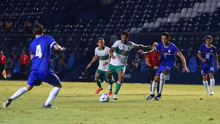 Aksi Ricky Kambuaya di Laga Taiwan vs Indonesia