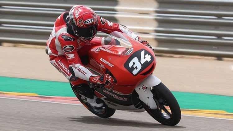 Mario Suryo Aji akan segera menjalani debut di Moto3 pada seri Emilia-Romagna bulan ini. Berikut 4 fakta menarik tentang rider Indonesia asal Magetan itu. - INDOSPORT
