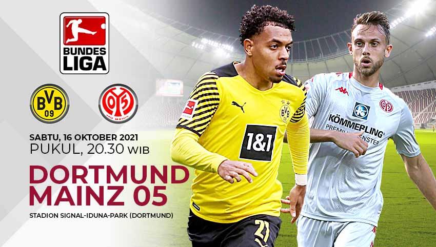 Link live streaming pertandingan Bundesliga Jerman 2021/2022 antara Borussia Dortmund vs Mainz 05 yang digelar pada Sabtu (16/10/21) pukul 20.30 WIB. - INDOSPORT