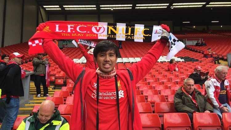 Artis Tanah Air sekaligus fans Liverpool, Joshua Suherman, turut bereaksi saat tim kebanggannya dikalahkan Real Madrid di Final Liga Champions 2021-2022.