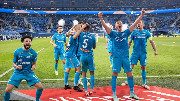 Selebrai Pemain Zenit St. Petersburg Copyright: twitter.com/fczenit_en