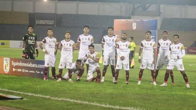 Pemain Sriwijaya FC dalam pertandingan Liga 2. - INDOSPORT