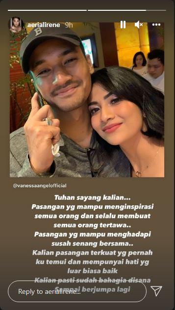 Curahan hati Irene, guru pole dance Vanessa Angel Copyright: instagram.com/aerialirene