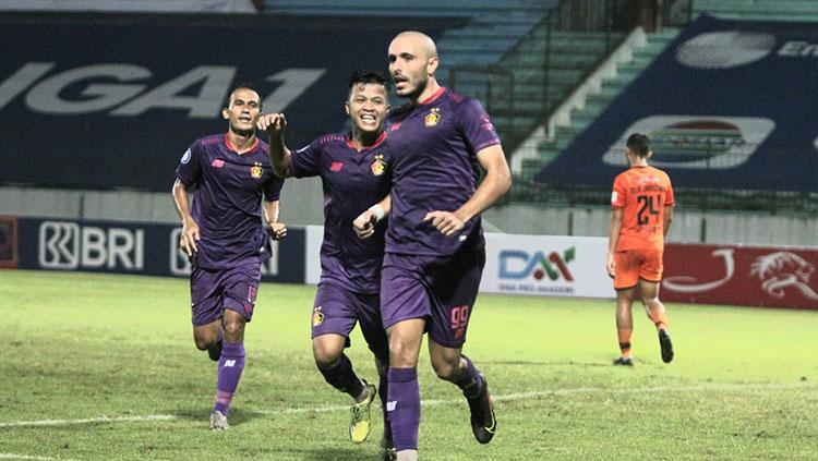 Para pemain Persik Kediri di Liga 1 2021.