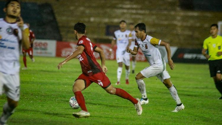 Pertandingan Liga 2, Semen Padang vs Sriwijaya FC.