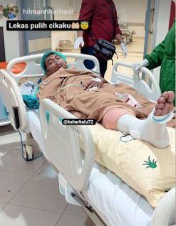 Kondisi Kahar Kalu usai operasi cedera PCL Copyright: Instagram @kaharkalu72
