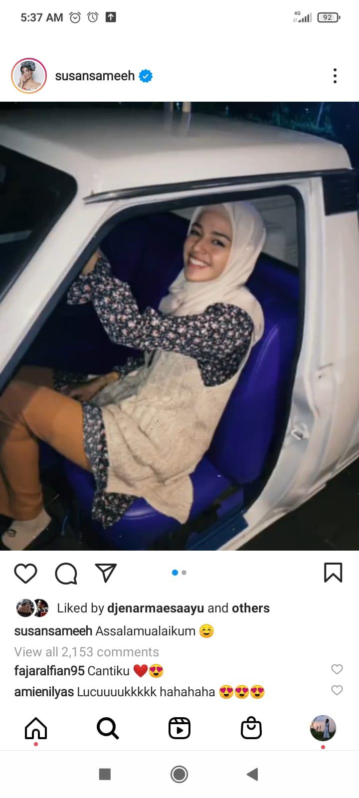 Fajar Alfian - Susan Sameh Copyright: Instagram