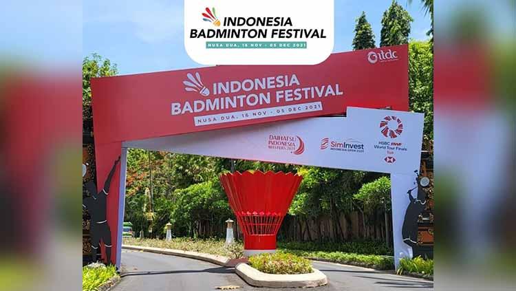 Gerbang Selamat Datang Indonesia Badminton Festival