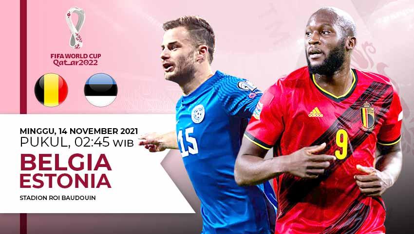 Pertandingan antara Belgia vs Estonia (Kualifikasi PD Eropa).
