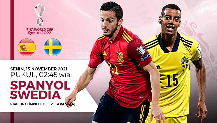 Link Live Streaming Kualifikasi Piala Dunia 2022 Zona Eropa antara Spanyol vs Swedia. - INDOSPORT