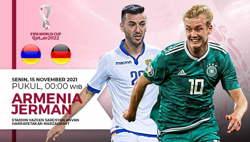 Link Live Streaming Kualifikasi Piala Dunia 2022 Zona Eropa antara Armenia vs Jerman. - INDOSPORT