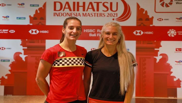 Pebulutangkis Bulgaria, Gabriela Stoeva/Stefani Stoeva saat di Indonesia Masters 2021 - INDOSPORT
