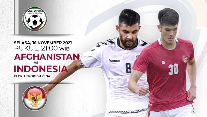 Berikut link live streaming pertandingan uji coba antara Timnas Indonesia vs Afghanistan di Gloria Sport Arena, Turki. - INDOSPORT