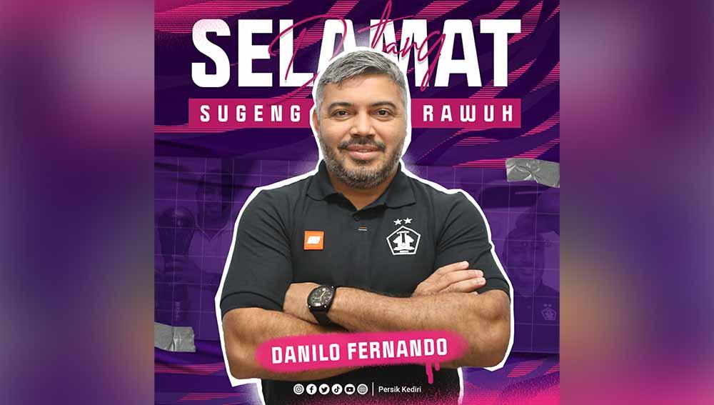 Persik Kediri melengkapi staf kepelatihan dengan mendatangkan Danilo Fernando sebagai Direktur Teknik (Dirtek) jelang melakoni Seri ke-3 Kompetisi Liga 1.
