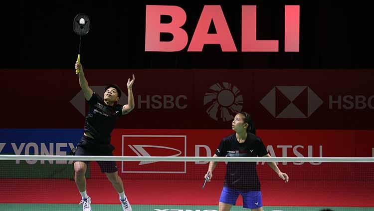 Pebulutangkis Greysia Polii/Apriyani Rahayu, berhasil mengalahkan Beatriz Corralez/Clara Azurmendi di babak 16 besar Indonesia Masters 2021, Kamis (18/11/21).