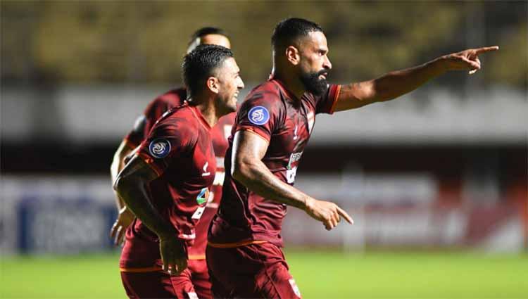 Pertandingan antara Borneo FC vs Madura United di Liga 1.