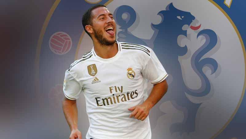 Eden Hazard dirumorkan akan segera kembali ke Chelsea seiring usainya karier yang ia miliki di Real Madrid. - INDOSPORT