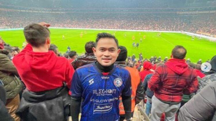 Gilang Widya Pramana (Juragan99) saat mengenakan jersey Arema FC di Turki - INDOSPORT