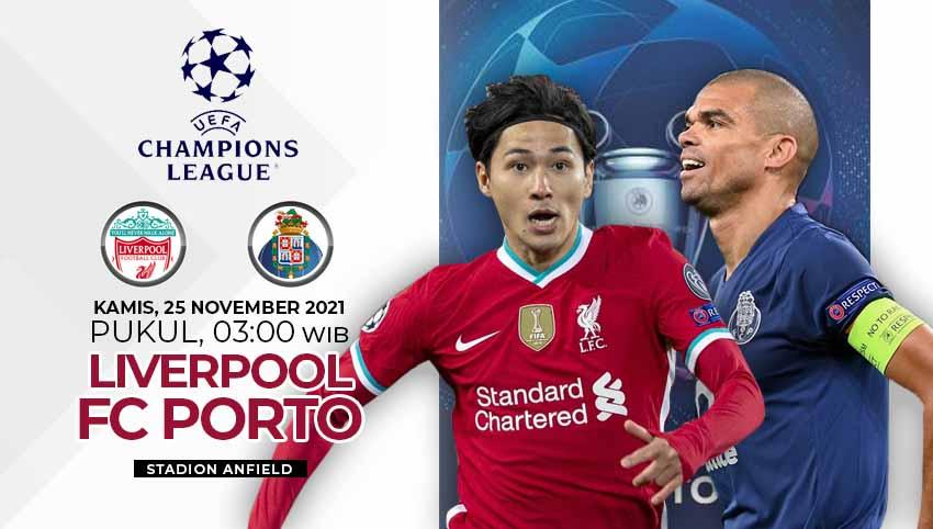 Duel Liverpool vs FC Porto di Liga Champions. - INDOSPORT