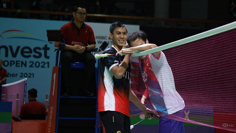 Tunggal putra Indonesia, Shesar Hiren Rhustavito, senang bisa mengalahkan pemain Thailand, Sitthikom Thammasin, di babak pertama Indonesia Open 2021