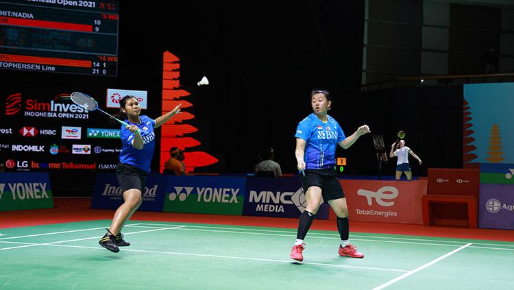 Pebulutangkis ganda putri Indonesia, Melani Mamahit/Tryola Nadia harus mengakui ketangguhan pasangan Jepang di Piala Uber 2022, Rabu (11/05/22).