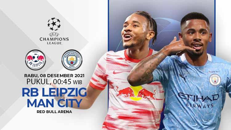 Link Live Streaming Liga Champions: RB Leipzig vs Manchester City